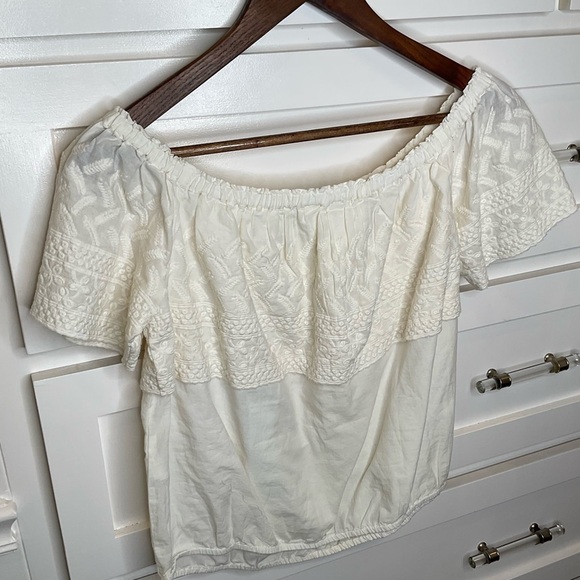 Lucky brand cream off the shoulder sweet little top. Brand New with tags! - Picture 4 of 8